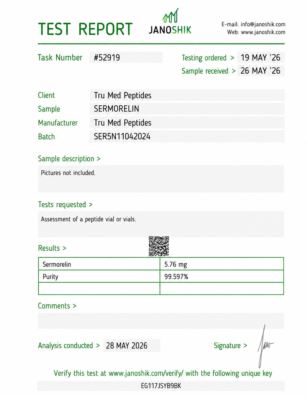 Sermorelin 5mg